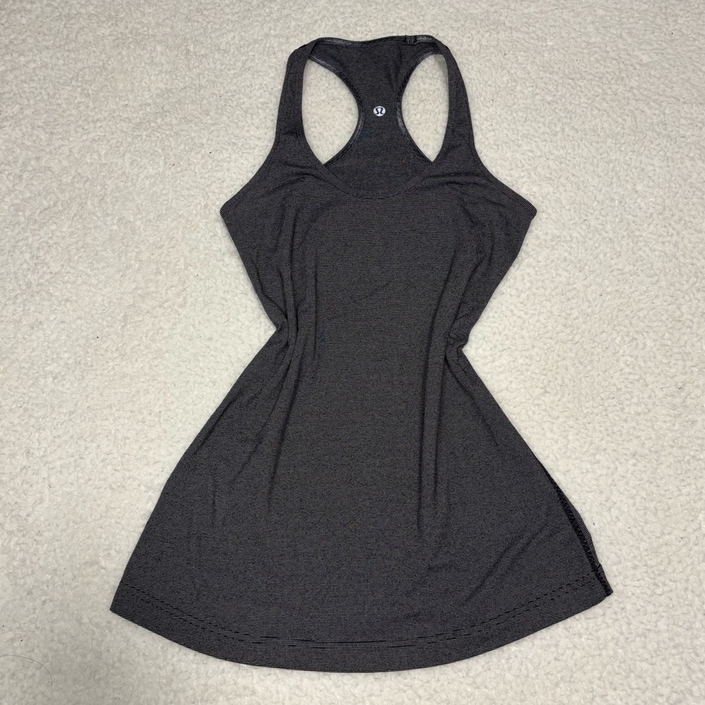 Lululemon Women Gray Cool Racerback Bonded Tank Top